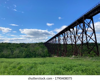 Iron Railroad Trestle, Schunemunk Mountain In Cornwall, New York