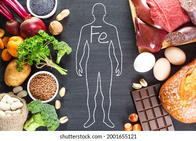 Iron rich foods: liver, beef, blood sausage, eggs, rye bread, dark chocolate, parsley leaves, dried apricots, bean, poppy seed, broccoli, beetroot, potato, nuts and pistachios.
Heme Iron and Non-Heme