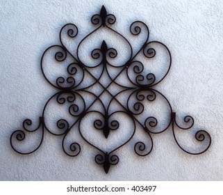 Iron Scroll Work Detail