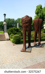 Iron sculptures in  Park, Poznan
