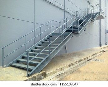 Iron Staircase Maintenance Work Steel Stairs Stock Photo 1155137047 ...