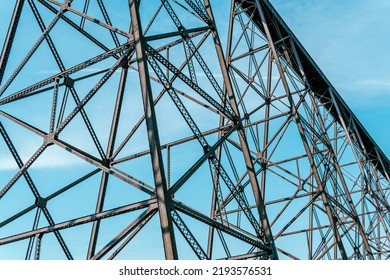 Iron Steel High Level Viaduct Train Bridge