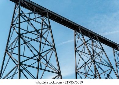 Iron Steel High Level Viaduct Train Bridge