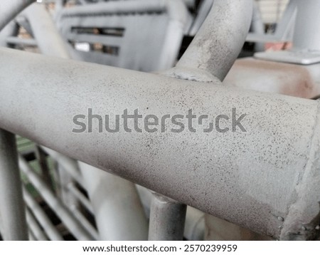 
iron surface after the shootblast process