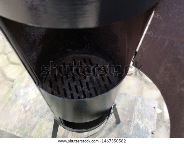 Iron Wood Burning Stove Firewood Fire Stock Photo Edit Now