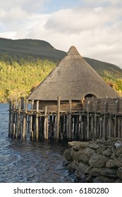 Iron-age Crannog In Loch Tay, Scotland