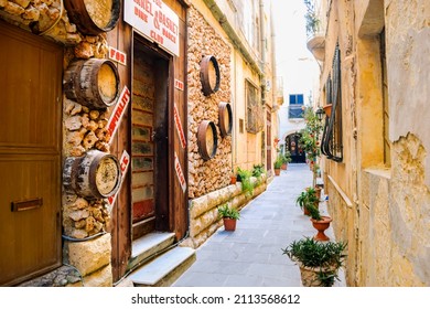 Ir-Rabat, Malta - 30-12-2017: The Entrance Of An Old 