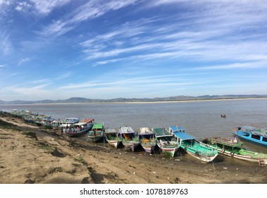 Irrawaddy River Of Myanmar.