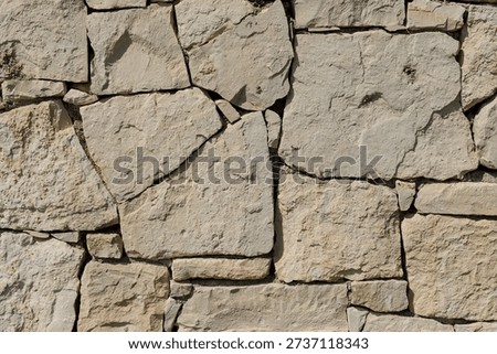 Irregular Stone Wall Texture Background