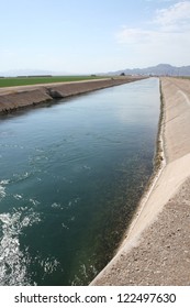Irrigation canal on the Colorado River Indian Tribes Reservation