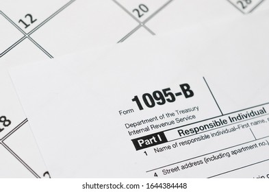 Irs Form 1095b Health Coverage Tax Stock Photo 1644384448 | Shutterstock