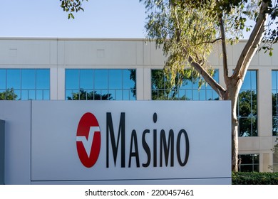 Irvine, CA, USA - July 9, 2022: Masimo Headquarters In Irvine, CA, USA On July 9, 2022. Masimo Is A Global Medical Technology Company. 