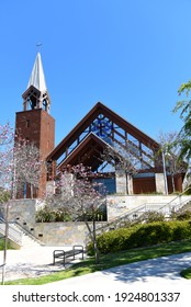 IRVINE, CALIFORNIA - 16 APRIL 2020: The Chapel at Mariners Church, a non-denominational, Christian Church located in central Orange County.