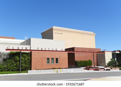 IRVINE, CALIFORNIA - 16 APRIL 2020: The Claire Trevor School Of The Arts On The Campus Of The University Of California Irvine, UCI.