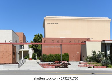 IRVINE, CALIFORNIA - 16 APRIL 2020: Robert Cohen Theater At The Claire Trevor School Of The Arts On The Campus Of The University Of California Irvine, UCI.