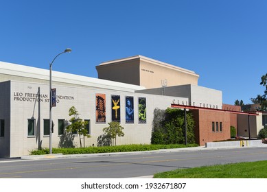 IRVINE, CALIFORNIA - 16 APRIL 2020: Leo Freedman Foundation Production Studio At The Claire Trevor School Of The Arts On The Campus Of The University Of California Irvine, UCI.