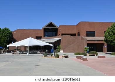 IRVINE, CALIFORNIA - 21 AUG 2022: The Student Services Center On The Campus Of Irvine Valley College, IVC, Part Of The California Community Colleges System.