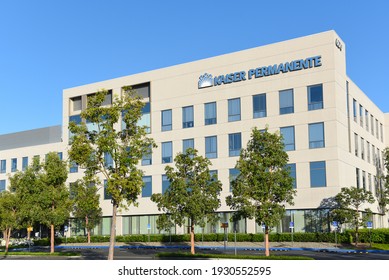 IRVINE, CALIFORNIA - 25 APRIL 2020: Kaiser Permanente’s Irvine Medical Center Hospital In Orange County.