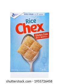 IRVINE, CALIFORNIA - AUGUST 30, 2019: A Box Of Rice Chex Breakfast Cereal Form General Mills. 