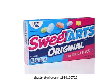 IRVINE, CALIFORNIA - JANUARY 5, 2018: Sweetarts Original. A Box Of The Tart Candy From Nestle.