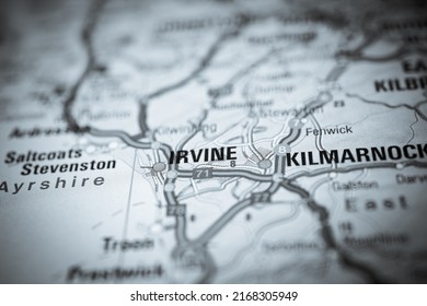 The Irvine on a map