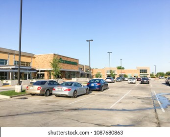 IRVING, TX, US-MAR 30, 2018:Whole Foods Market store view from parking lots. Eco-minded supermarket chain featuring food without artificial preservatives, colors, flavors, sweeteners, hydrogenated fat