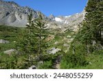 Isabelle Glacier Trail Indian Peaks Wilderness Brainard Lake Recreation District in Summer