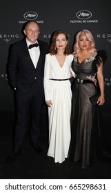 Isabelle Huppert, Francois-Henri Pinault, Salma Hayek At The Women In Motion Awards Dinner  For At The 70th Festival De Cannes.May 21, 2017 Cannes, France
