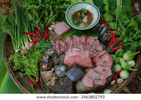 Isan side dish set for beef