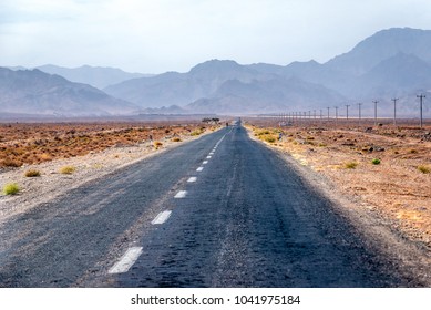 Isfahan Province, Iran - October 19, 2016: Road In Natanz County, Iran