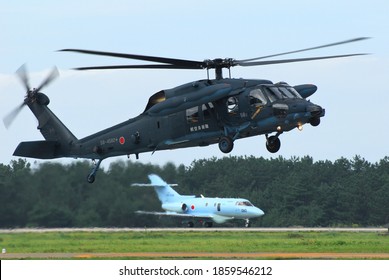 Ishikawa, Japan - September 23, 2007:Japan Air Self-Defense Force Sikorsky UH-60J Black Hawk Search And Rescue Helicopter.