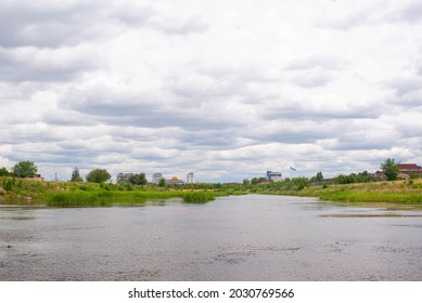 The Ishim River In Kazakhstan Is Wide