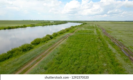 The Ishim River In The Summer.