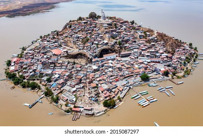 Isla De Janitzio Is The Main Island Of Lake Pátzcuaro In The State Of Michoacán, Mexico