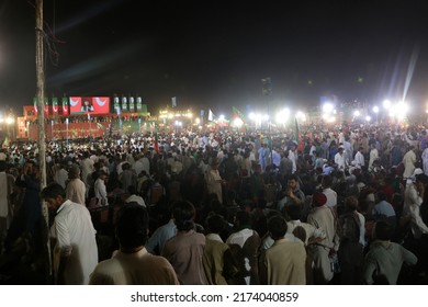 ISLAMABAD, PAKISTAN - July 2, 2022 - Cricketer Turned Politician Imran Khan Chairman Of Pakistan Tehreek Insaf PTI Political Gathering In Islamabad, Pakistan
