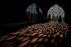 Islamic Background Photo. Mosque And Shadows. Ramadan Or Kandil Or Laylat Al-qadr Or Kadir Gecesi Or Islamic Background Photo.