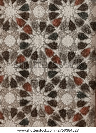 Islamic geometric patterns known as arabesques