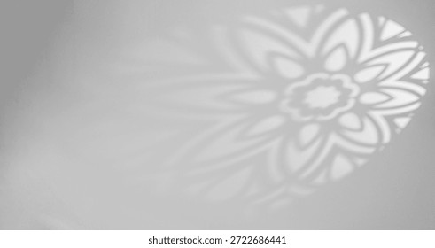 Islamic Pattern, Abstract Arab shadow light white wall Background with traditional ornament, Islamic design pattern muslim backdrop window light  