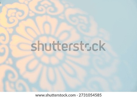 Islamic Pattern, Abstract Arab shadow light white wall Ramadan Background with traditional ornament, Islamic design pattern muslim backdrop window light