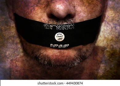 Islamic State Censorship Grunge Concept