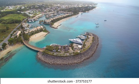 Island Of Barbados Port And Marina From The Sky