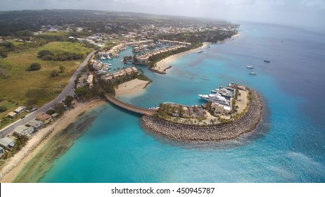 Island Of Barbados Port And Marina From The Sky