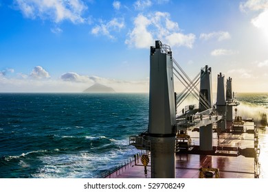 Island In Bass Strait, Australia From Cargo Ship