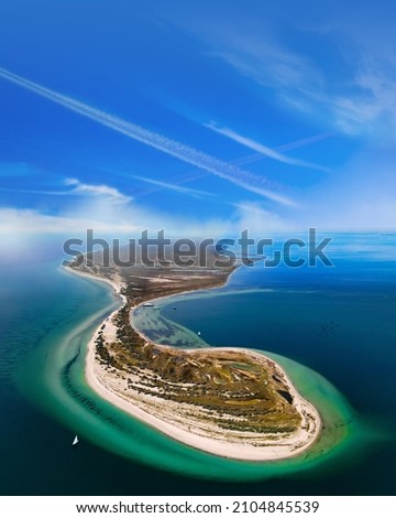 Aerial View Of Costinesti Beach Resort In Romania At The Black Sea