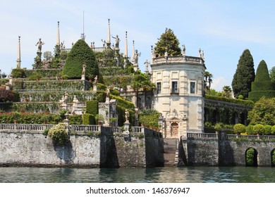 Island Of Borromeo Palace In Stresa, Italy