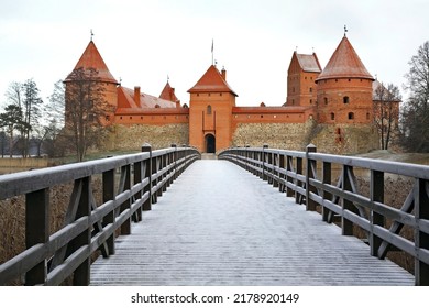 Island Castle In Trakai. Lithuania