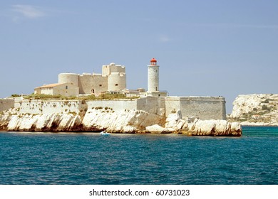 Island With Chateau DIf In Front Of The Marseilles Coast