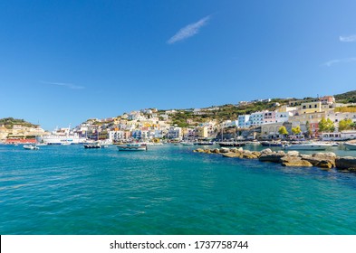 Island of Ponza, Italy. August 16th, 2017. Generic view on the dock near the port, with boats and fishing boats.

 - Shutterstock ID 1737758744