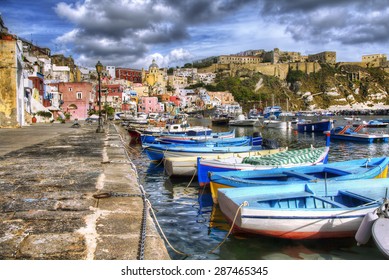 From The Island Of Procida, Bay Of Naples, Italy