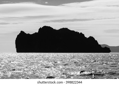 Island Silhouette Landscape Palawan Philippines Stock Photo 398822344 ...